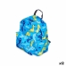 Schulrucksack Dinosaurier Bunt 28 x 12 x 22 cm (12 Stück)