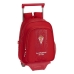 Mochila Escolar com Rodas 705 Real Sporting de Gijón Vermelho