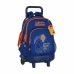 Schulrucksack mit Rädern Compact Valencia Basket M918 Blau Orange (33 x 45 x 22 cm)