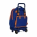 Školská taška na kolieskach Compact Valencia Basket M918 Modrá Oranžová (33 x 45 x 22 cm)