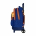 Školská taška na kolieskach Compact Valencia Basket M918 Modrá Oranžová (33 x 45 x 22 cm)