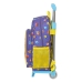 Mochila Escolar con Ruedas SuperThings Guardians of Kazoom Morado Amarillo (27 x 33 x 10 cm)