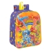 Mochila Escolar SuperThings Guardians of Kazoom Amarillo Morado 22 x 27 x 10 cm