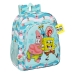 Koululaukku Spongebob Stay positive Sininen Valkoinen 32 x 38 x 12 cm