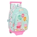 Mochila Escolar con Ruedas Peppa Pig Cosy corner Azul 26 x 11 x 67 cm