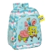 Ghiozdan Spongebob Stay positive Albastru Alb (33 x 42 x 14 cm)