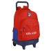 Mochila Escolar com Rodas Atlético Madrid Vermelho Azul Marinho (33 x 45 x 22 cm)