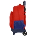 Mochila Escolar com Rodas Atlético Madrid Vermelho Azul Marinho (33 x 45 x 22 cm)