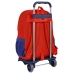 Trolley per la Scuola Atlético Madrid Rosso Blu Marino 16 L