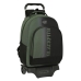 Mochila Escolar con Ruedas BlackFit8 Gradient Negro Verde militar (32 x 42 x 15 cm)