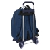 Mochila Escolar com Rodas BlackFit8 Urban Preto Azul Marinho (32 x 42 x 15 cm)