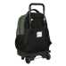 Mochila Escolar com Rodas BlackFit8 Gradient Preto Verde militar (33 x 45 x 22 cm)