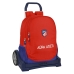 Mochila Escolar com Rodas Atlético Madrid Vermelho Azul Marinho 16 L