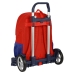 Trolley per la Scuola Atlético Madrid Rosso Blu Marino 16 L