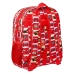 Mochila Escolar Cars Let's race Rojo Blanco (32 x 38 x 12 cm)