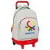 Schoolrugzak met Wielen Benetton Pop Grijs (33 x 45 x 22 cm)