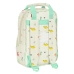 Schulrucksack Safta Dinos 20 x 28 x 8 cm Creme