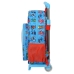 Schoolrugzak met Wielen PJ Masks 26 x 34 x 11 cm Blauw