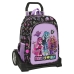 Schulrucksack mit Rädern Monster High Creep Schwarz 33 x 42 x 14 cm