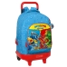 Mochila Escolar con Ruedas SuperThings Rescue force 33 x 45 x 22 cm Azul