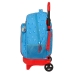 Mochila Escolar con Ruedas SuperThings Rescue force 33 x 45 x 22 cm Azul