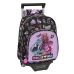 Schoolrugzak met Wielen Monster High Creep Zwart 28 x 34 x 10 cm