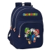 Mochila Escolar Super Mario Azul Marinho 32 x 42 x 15 cm