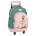 Mochila Escolar com Rodas Santoro Swan lake Cinzento Cor de Rosa 32 x 45 x 21 cm