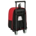 Школьный рюкзак с колесиками Sevilla Fútbol Club Чёрный Красный 22 x 27 x 10 cm