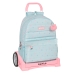 School Rucksack with Wheels Moos Garden Turquoise 30 x 46 x 14 cm