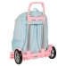 School Rucksack with Wheels Moos Garden Turquoise 30 x 46 x 14 cm