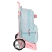 School Rucksack with Wheels Moos Garden Turquoise 30 x 46 x 14 cm