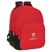 Школьный рюкзак Sevilla Fútbol Club Чёрный Красный 32 x 42 x 15 cm