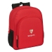 Schulrucksack Sevilla Fútbol Club Schwarz Rot 32 X 38 X 12 cm