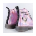 Botas Infantis Casuais Minnie Mouse Cor de Rosa Luzes LED