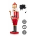 Figura Decorativa Quebra-Nozes Vermelho Música Movimento Extensível Multicolor (Recondicionado C)