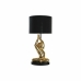 Lâmpada de mesa DKD Home Decor Preto Dourado Poliéster Resina Macaco (25 x 25 x 48 cm)