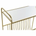 Magazine rack DKD Home Decor Mirror Golden Metal (76 x 35 x 83 cm)