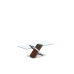 Stolić za dnevni boravak DKD Home Decor Srebrna Smeđa Čelik Tamno smeđi 120 x 60 x 42 cm Drvo MDF