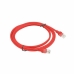 Stevige UTP-netwerkkabel categorie 5e Lanberg PCU5-10CC-0200-R Rood 2 m