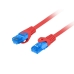 Kabel Sieciowy Sztywny UTP Kategoria 6 Lanberg PCF6A-10CC-0050-R Czerwony 50 cm