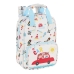 Mochila Escolar Safta My car Branco Multicolor 20 x 28 x 8 cm