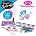 Schoonheidsset Cra-Z-Art 2 x 13 x 2 cm Kinderen Nagels Haar Lichaam Purpurine 4 Stuks