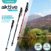 Μπαστούνι για Trekking Aktive Αλουμίνιο 135 cm (x10)