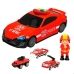 Set de Jucării cu Vehicule Speed & Go 30 x 9,5 x 13 cm Pompier Lumină Sunet 4 Unități