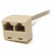 Síťový kabel UTP kategorie 6 Startech RJ45SPLITTER 0,33 m