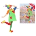 Маскарадные костюмы для взрослых Clown Разноцветный Цирк (2 Предметы)