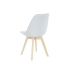 Chaise DKD Home Decor 48 x 56 x 83 cm Mousse Beige Bleu Hêtre