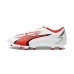 Scarpe da Calcio per Adulti Puma Ultra Play FG/AG Bianco Rosso