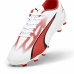 Scarpe da Calcio per Adulti Puma Ultra Play FG/AG Bianco Rosso